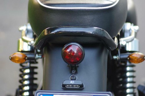 Faretto moto nero - faretto,